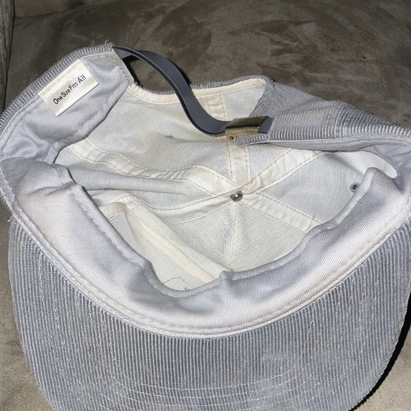 GTS QA/QC Services Gray Corduroy‎ Vintage Adjustable Adult Cap Hat - Picture 3 of 4